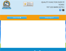 Tablet Screenshot of barkerhvac.com